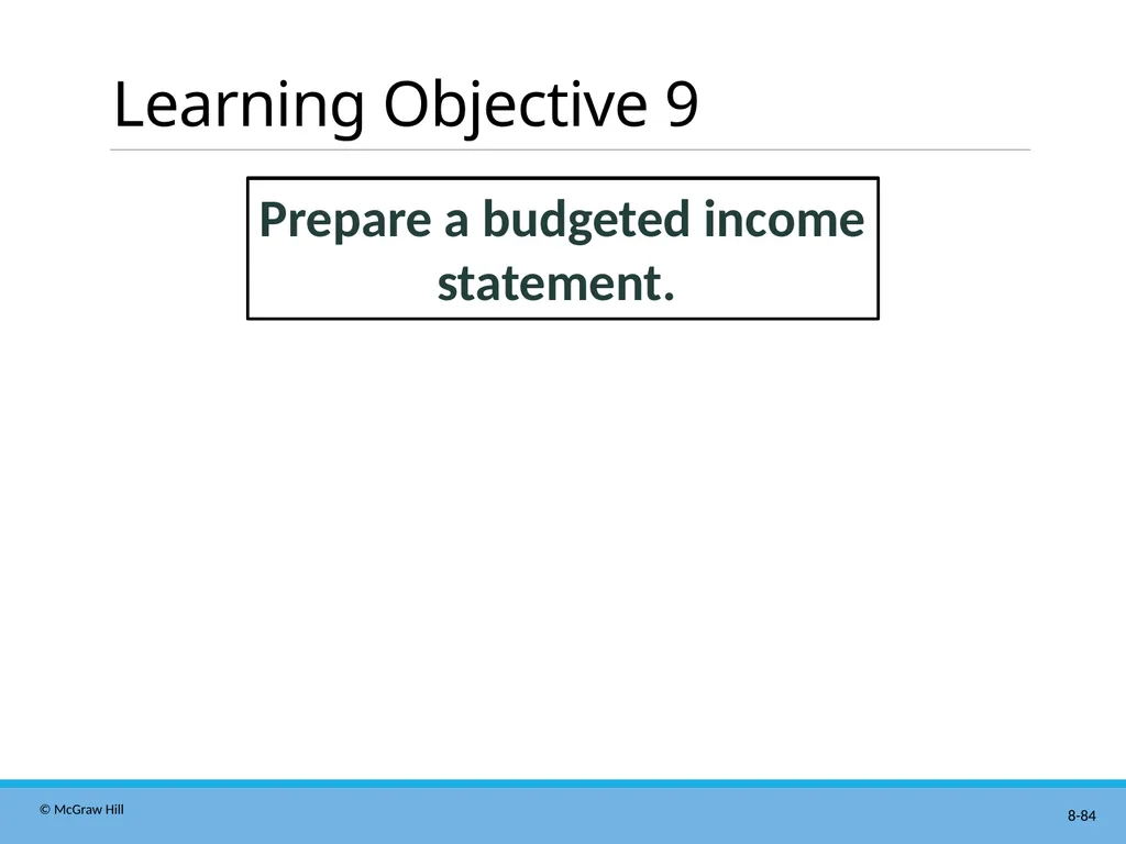 Master Budgeting Chapter 8 Managerial Accounting - slide 84 of 90