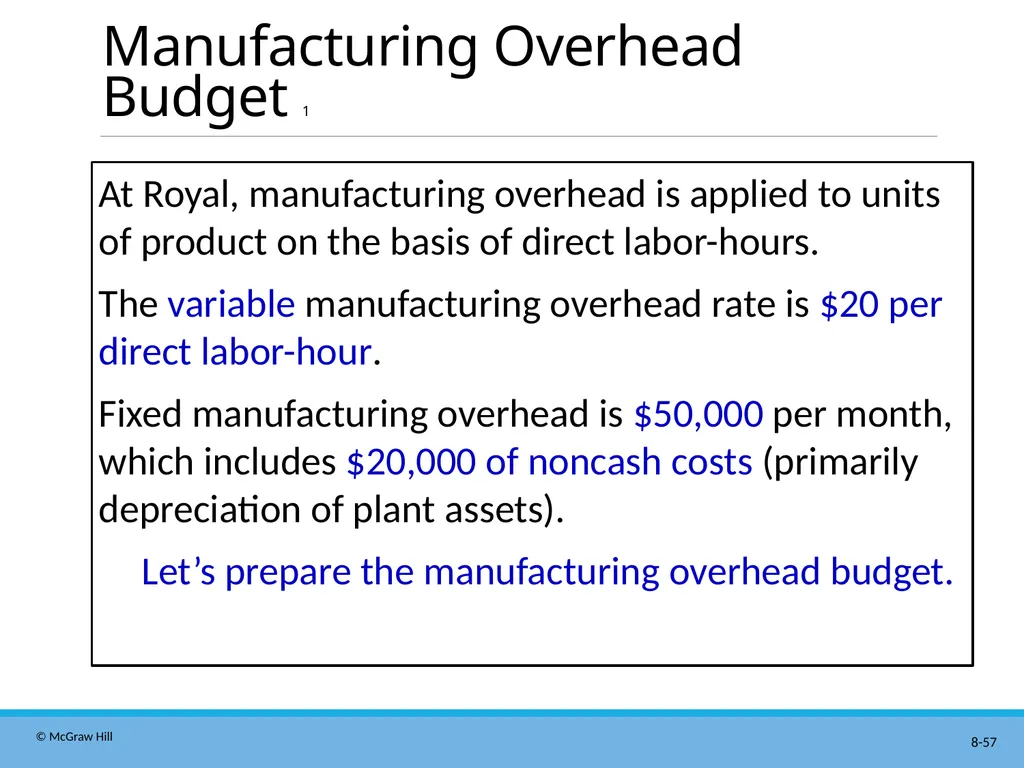 Master Budgeting Chapter 8 Managerial Accounting - slide 57 of 90