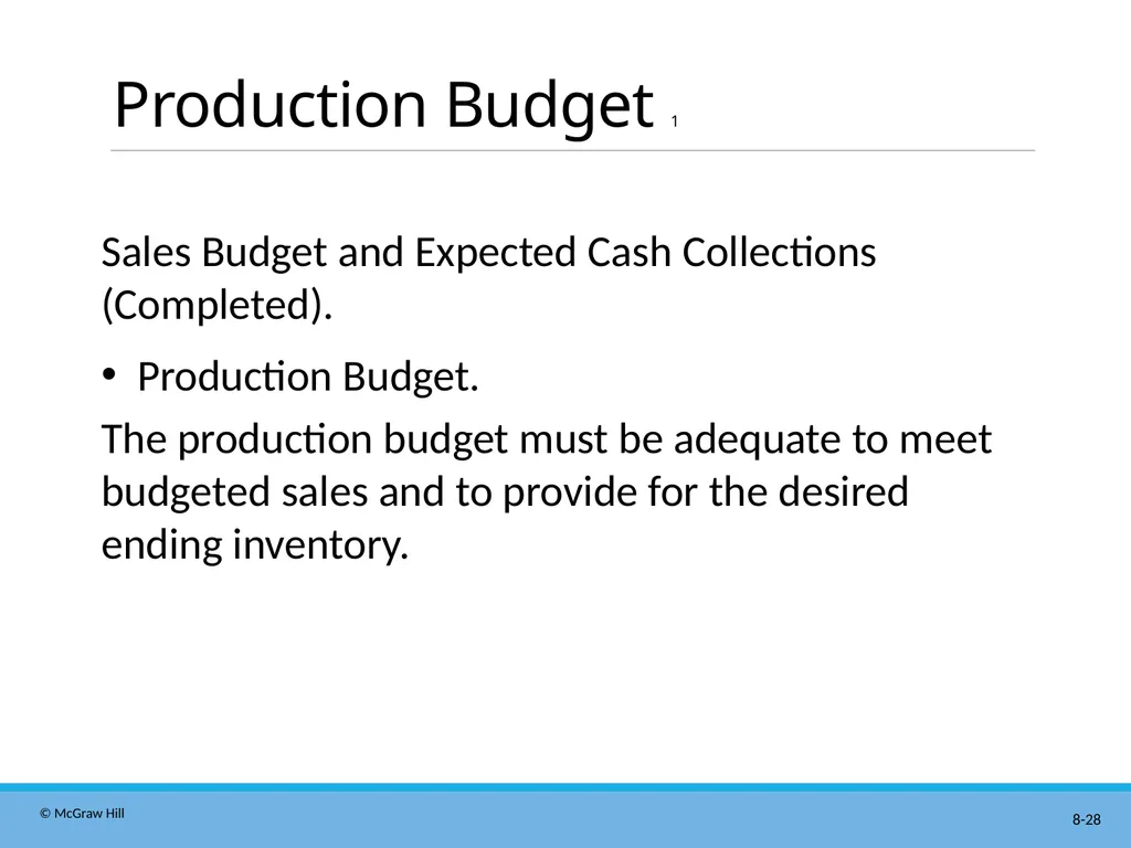 Master Budgeting Chapter 8 Managerial Accounting - slide 28 of 90