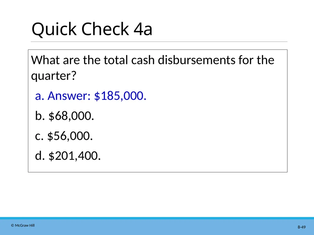 Master Budgeting Chapter 8 Managerial Accounting - slide 49 of 90