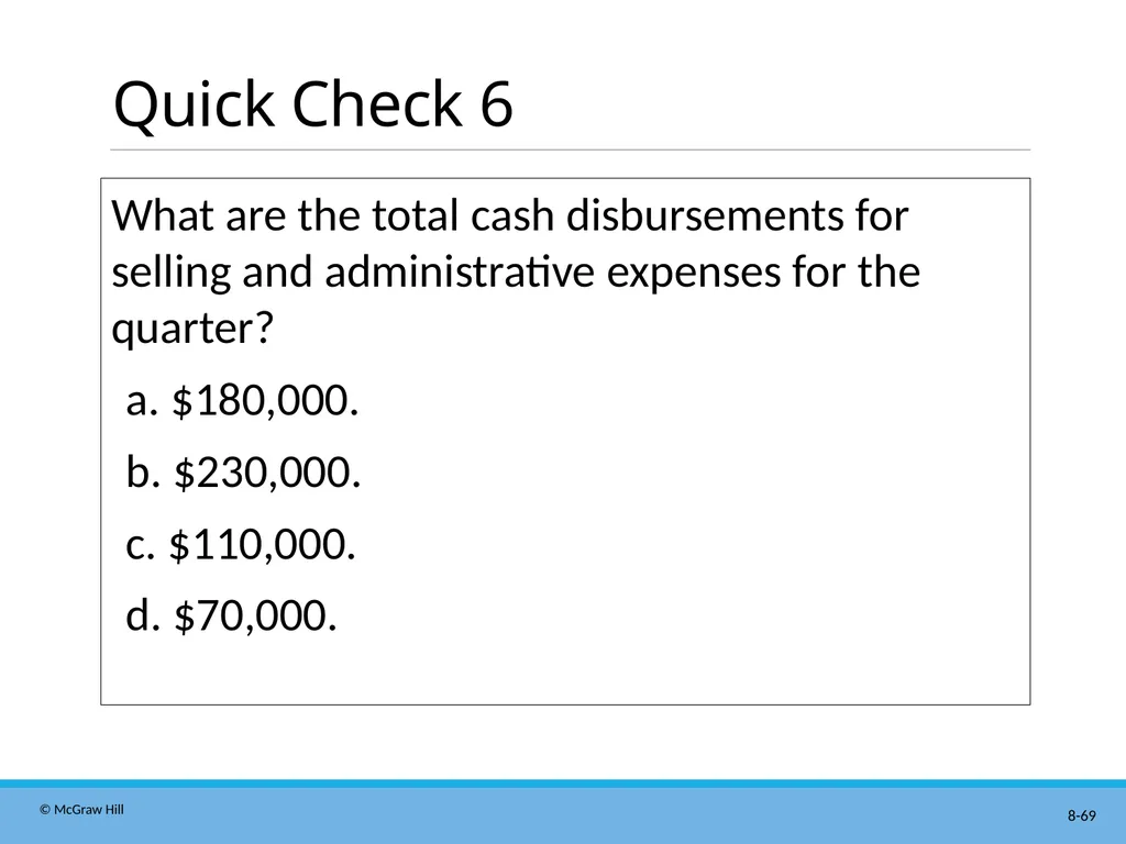 Master Budgeting Chapter 8 Managerial Accounting - slide 69 of 90