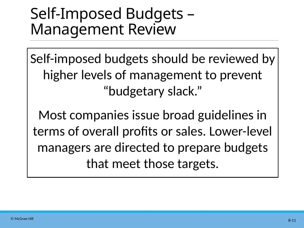 Master Budgeting Chapter 8 Managerial Accounting - slide 11 of 90