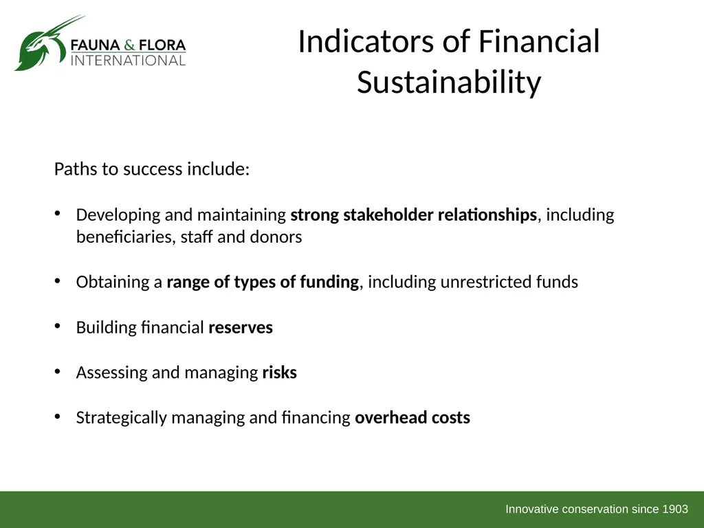Financial Sustainability Workshop 2013 Day 1 Based - slide 3 of 41
