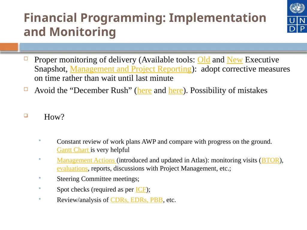 Financial Programme Management at the speed of - slide 31 of 44