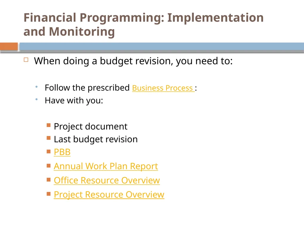Financial Programme Management at the speed of - slide 34 of 44