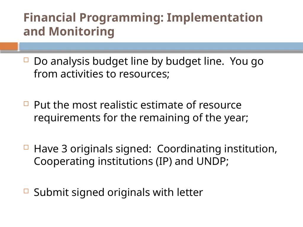 Financial Programme Management at the speed of - slide 35 of 44