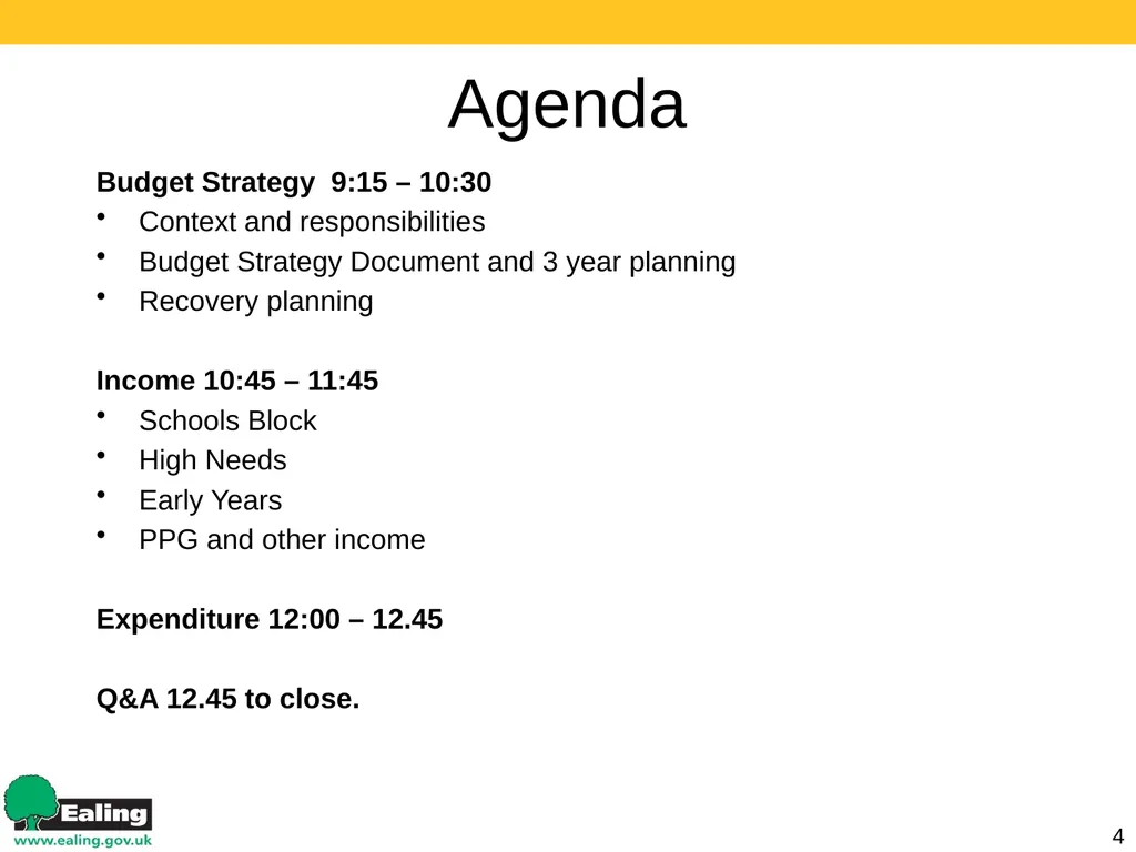 Strategic Budget Planning 1 March 2017 Schools - slide 4 of 52