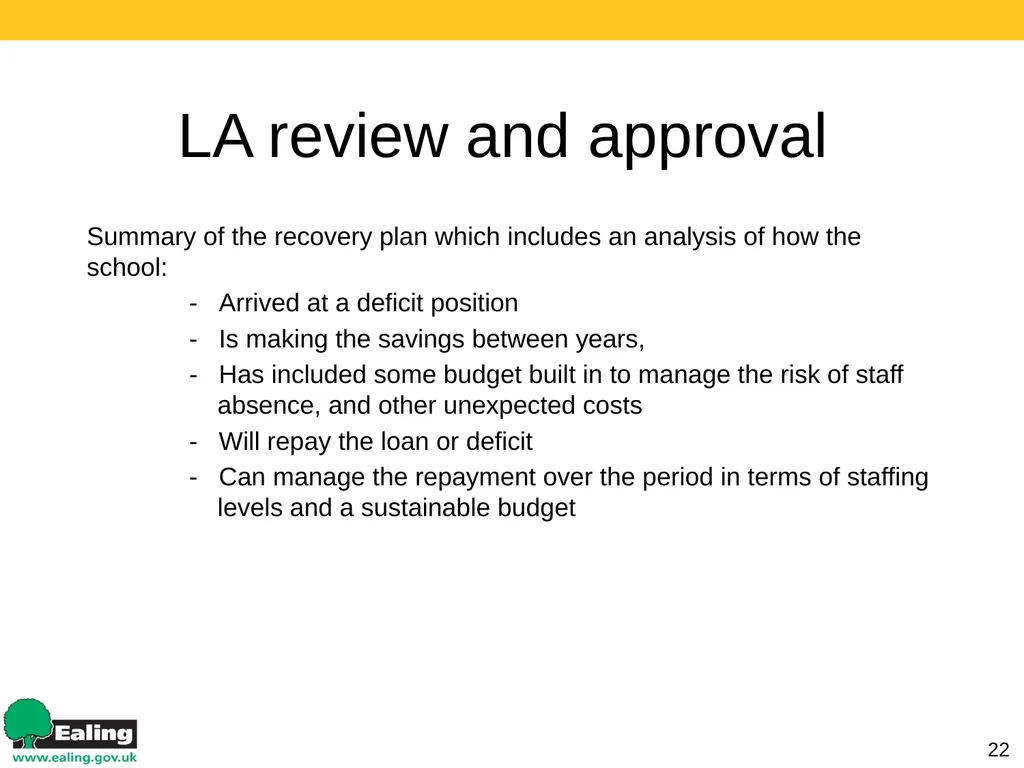 Strategic Budget Planning 1 March 2017 Schools - slide 22 of 52
