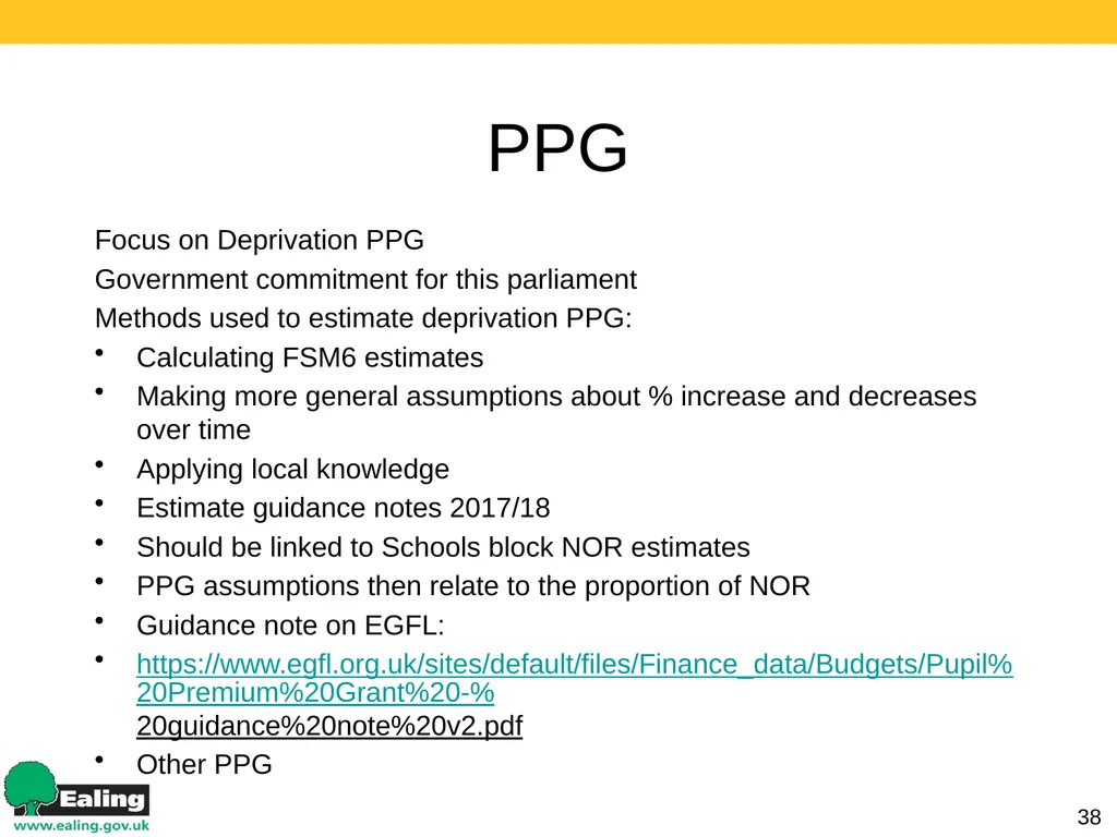 Strategic Budget Planning 1 March 2017 Schools - slide 38 of 52