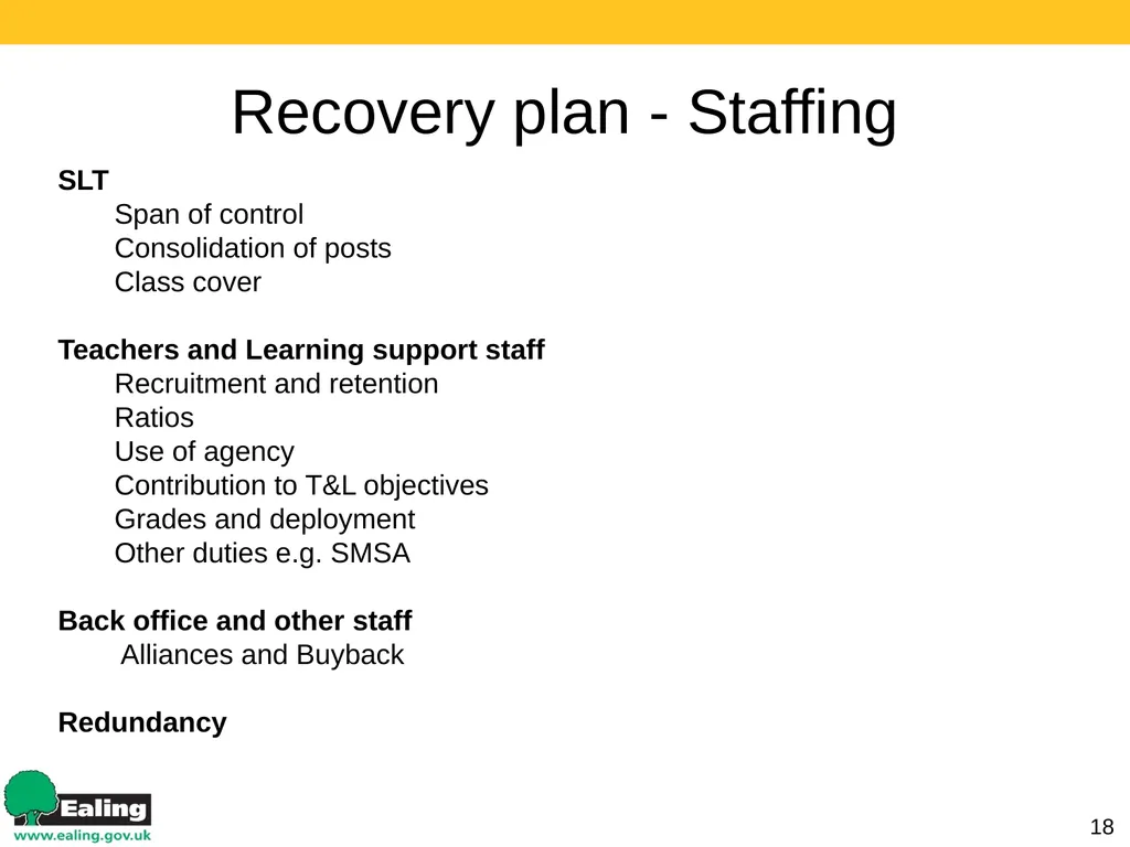 Strategic Budget Planning 1 March 2017 Schools - slide 18 of 52