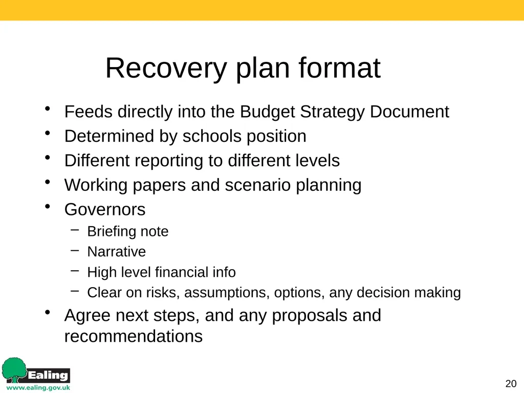 Strategic Budget Planning 1 March 2017 Schools - slide 20 of 52