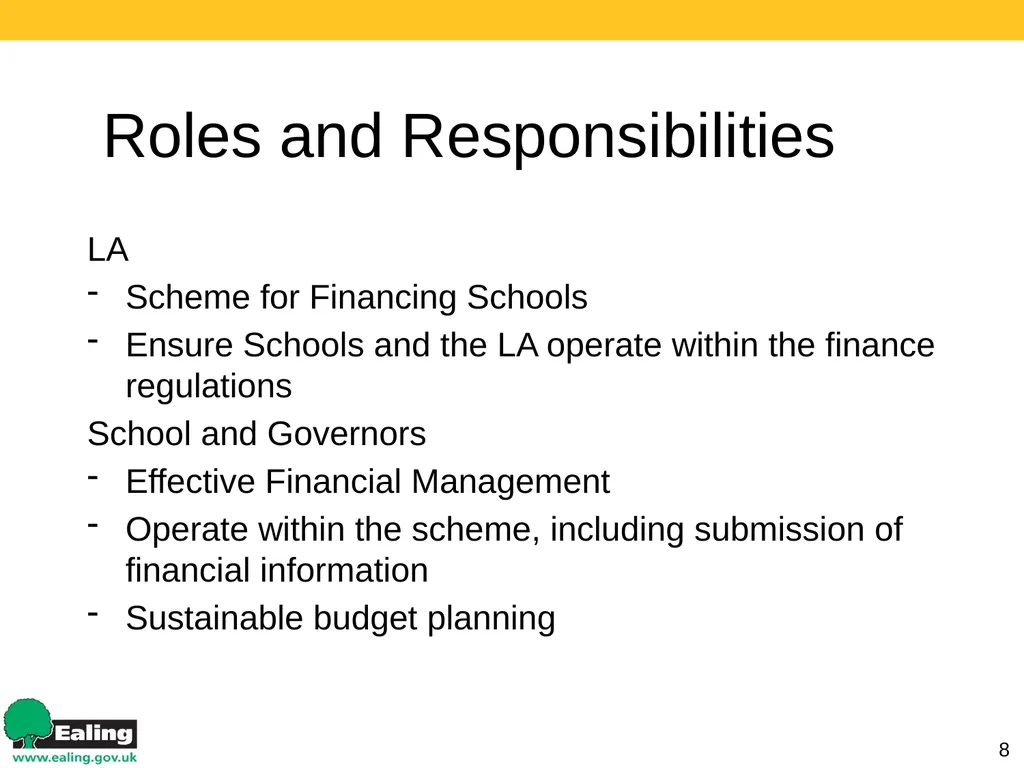 Strategic Budget Planning 1 March 2017 Schools - slide 8 of 52