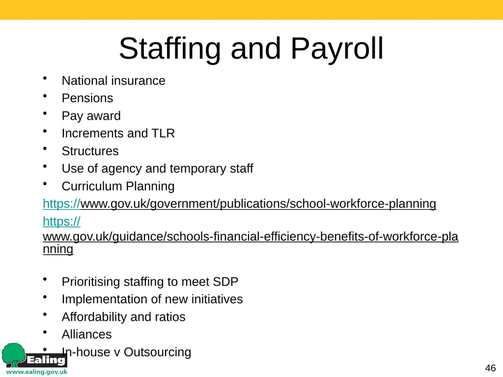 Strategic Budget Planning 1 March 2017 Schools - slide 46 of 52