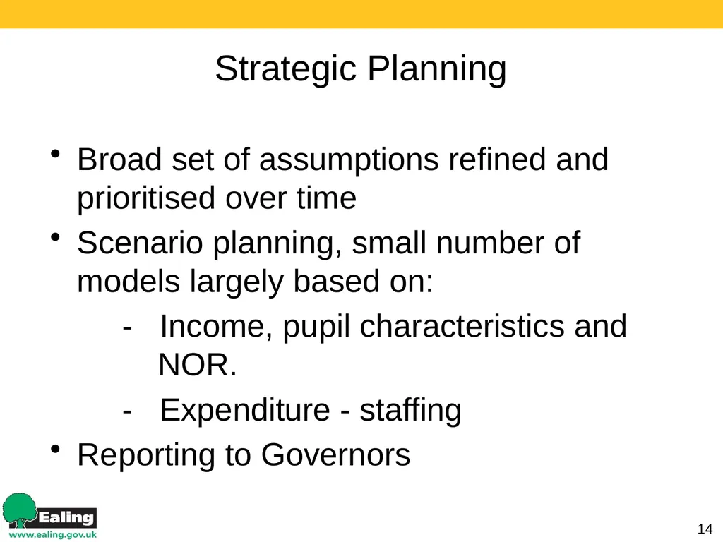 Strategic Budget Planning 1 March 2017 Schools - slide 14 of 52