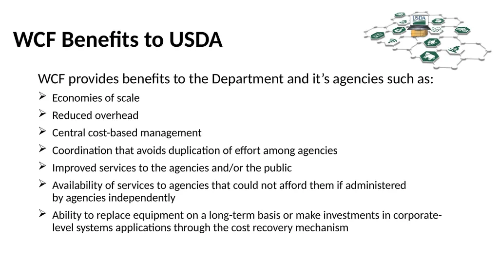 Working Capital Fund Jorge Rivera, WCF Director - slide 9 of 11