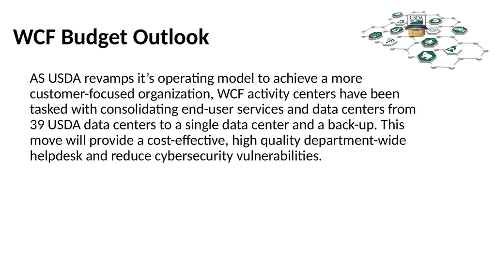 Working Capital Fund Jorge Rivera, WCF Director - slide 6 of 11