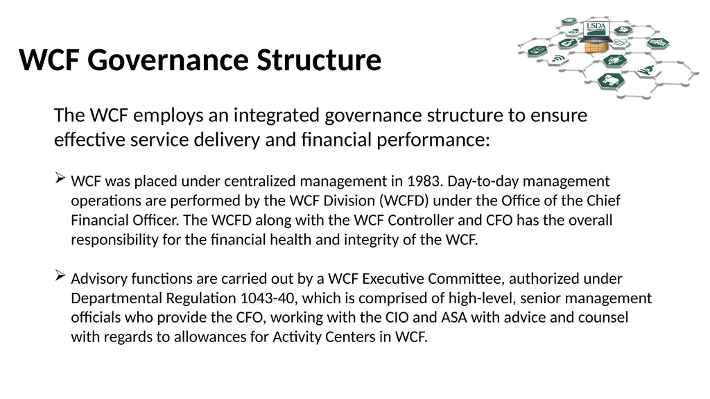 Working Capital Fund Jorge Rivera, WCF Director - slide 4 of 11