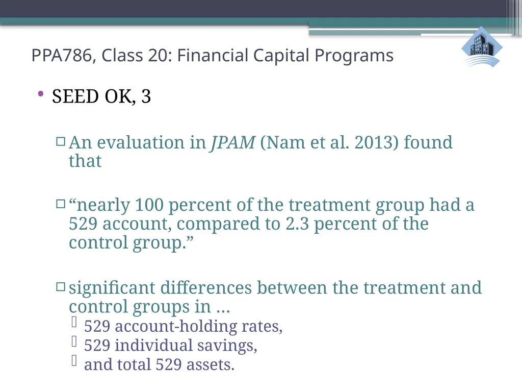 PPA786: Urban Policy Class 20: Financial Capital - slide 36 of 36