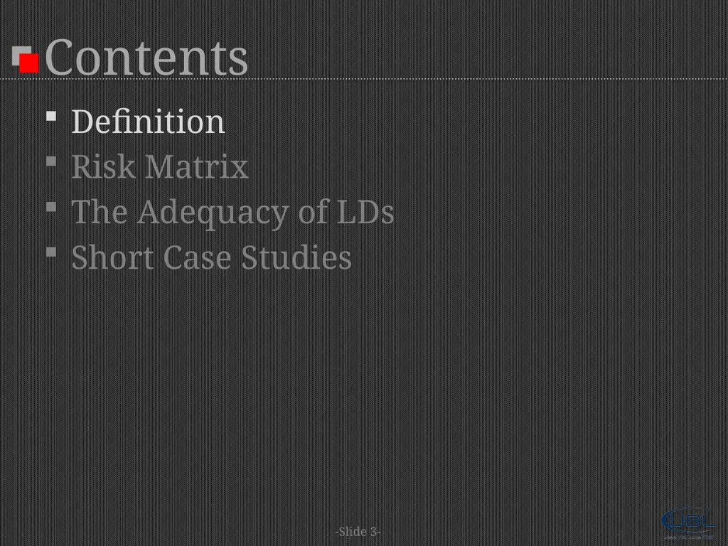 A Project Financier's Standpoint |Risk Assessment - slide 3 of 18