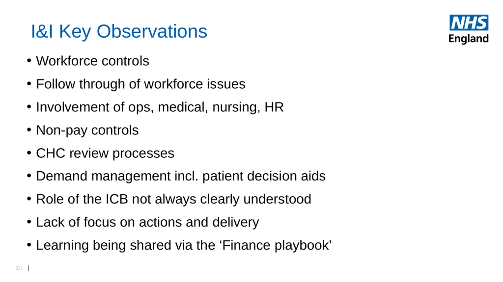 HFMA South West Conference National Finance Update - slide 10 of 15
