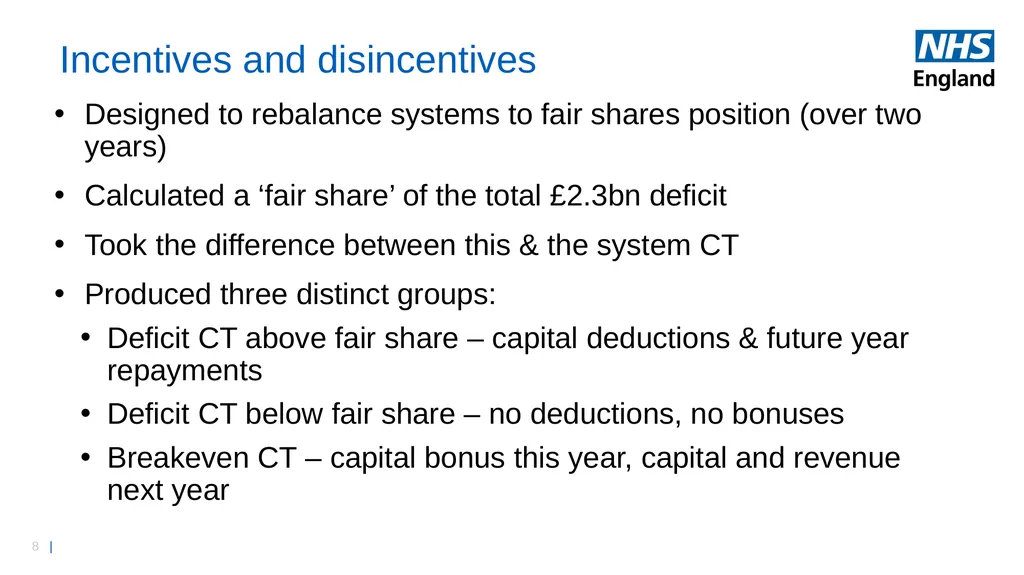 HFMA South West Conference National Finance Update - slide 8 of 15