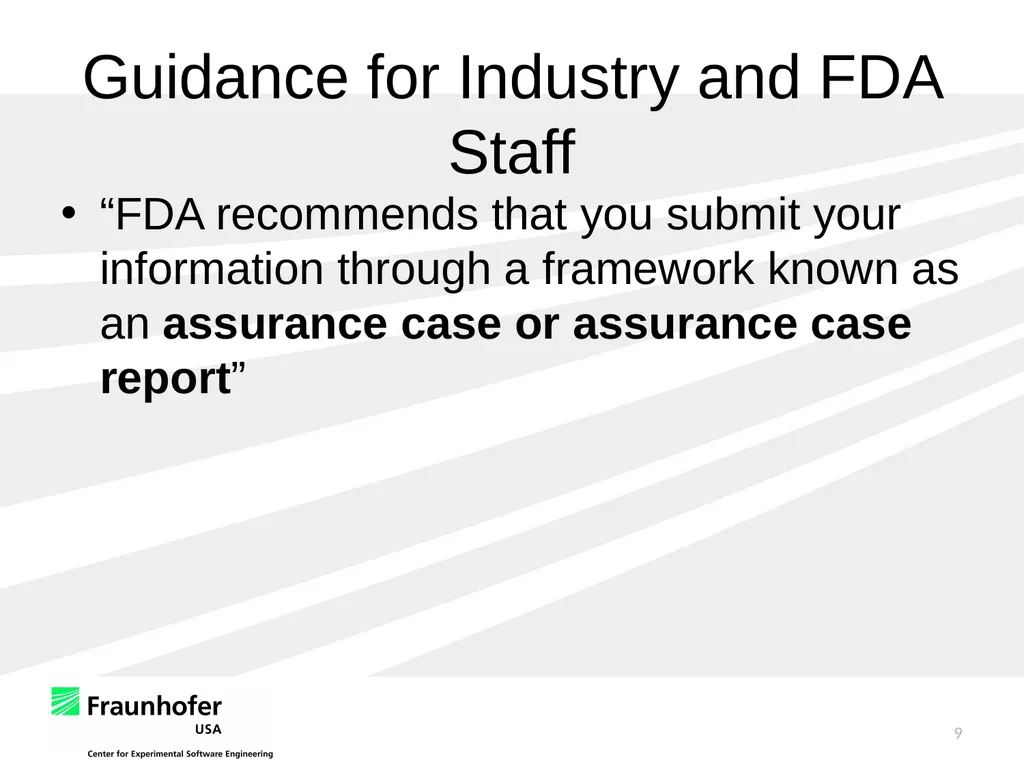 Constructing Safety Assurance Cases for Medical - slide 9 of 30
