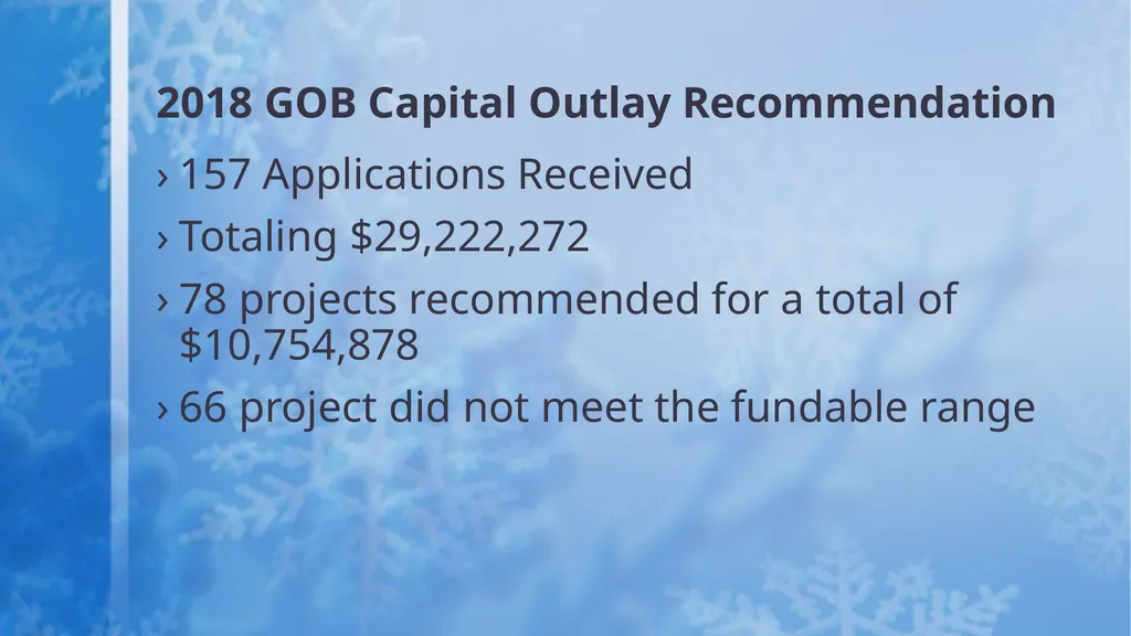 Capital Outlay Presented by: Rebecca Martinez, - slide 3 of 31