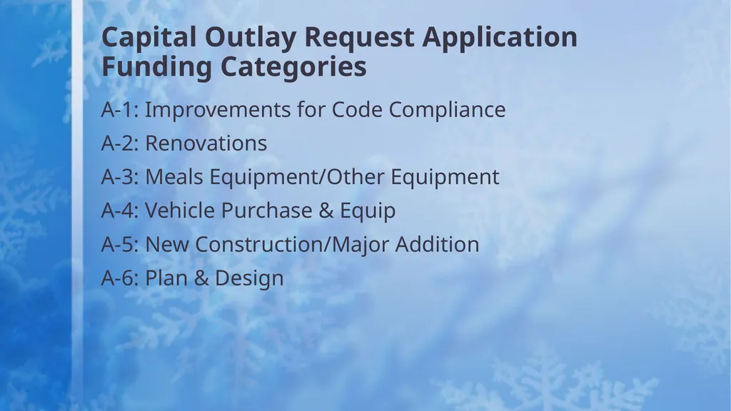 Capital Outlay Presented by: Rebecca Martinez, - slide 5 of 31