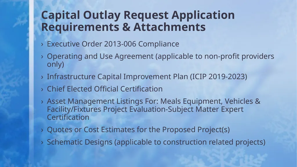 Capital Outlay Presented by: Rebecca Martinez, - slide 6 of 31