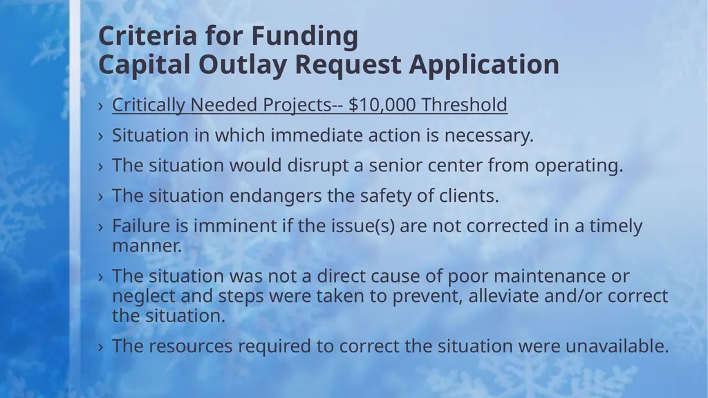 Capital Outlay Presented by: Rebecca Martinez, - slide 4 of 31