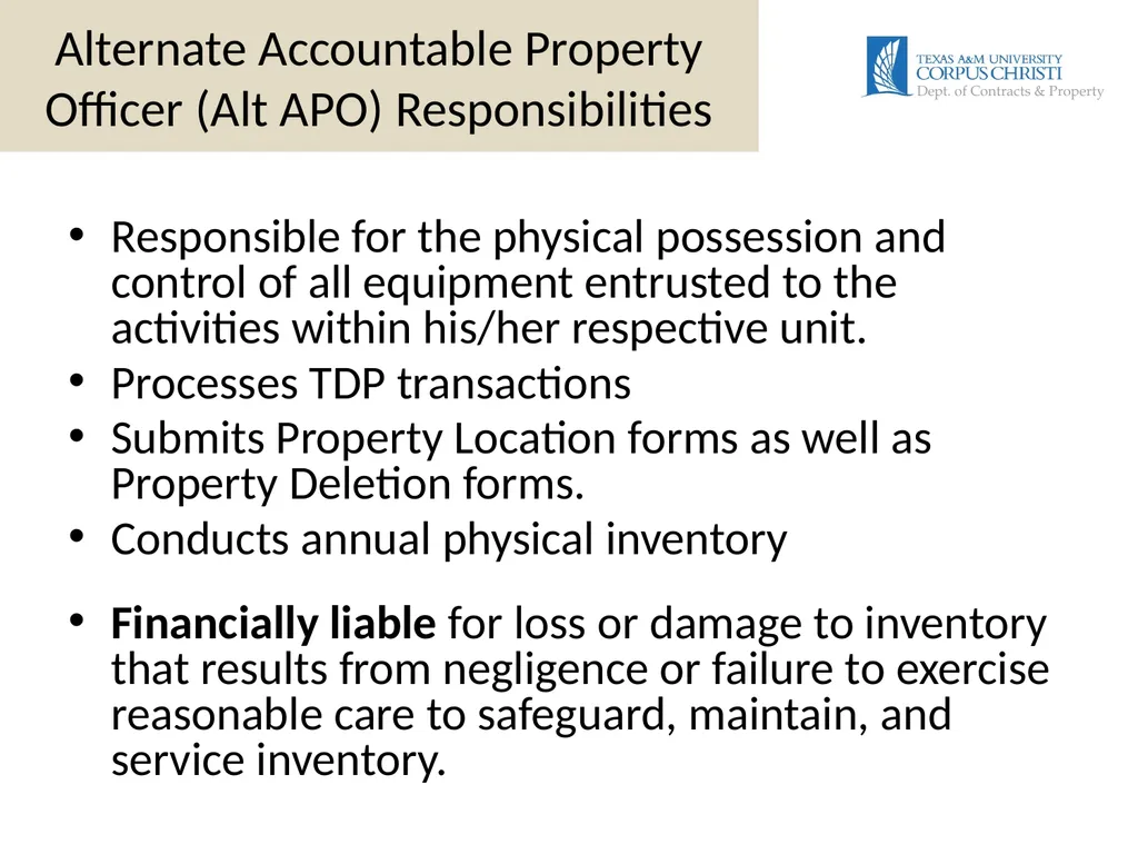 DEPARTMENTAL INVENTORY Training Presented by: - slide 3 of 19