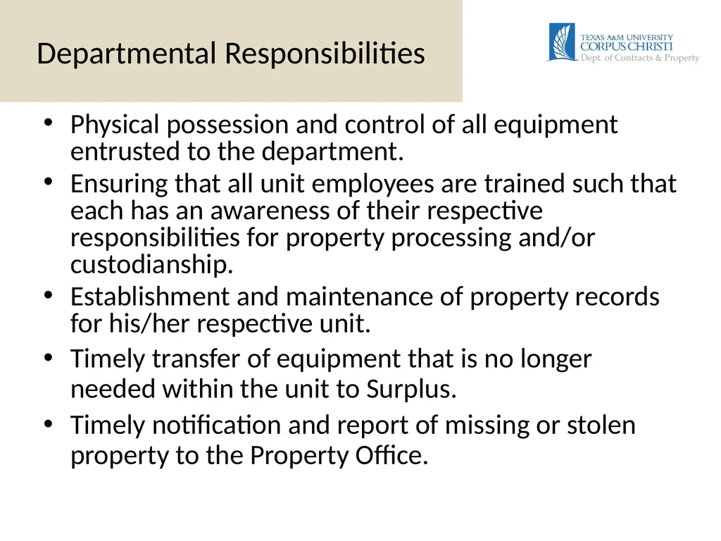 DEPARTMENTAL INVENTORY Training Presented by: - slide 13 of 19