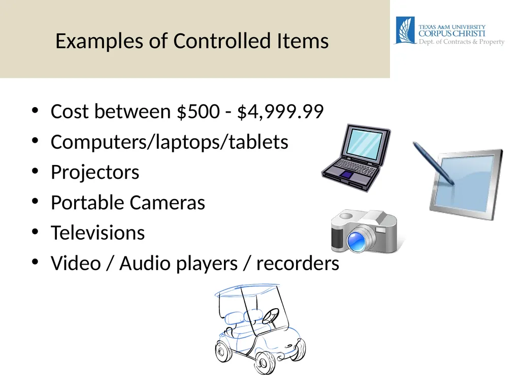 DEPARTMENTAL INVENTORY Training Presented by: - slide 8 of 19
