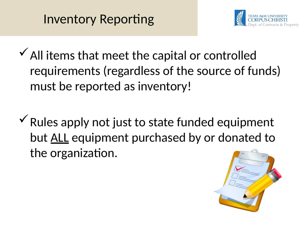 DEPARTMENTAL INVENTORY Training Presented by: - slide 9 of 19