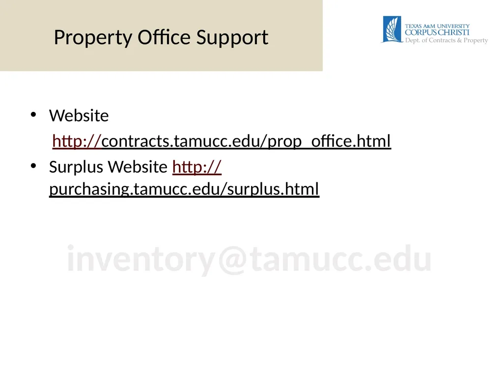 DEPARTMENTAL INVENTORY Training Presented by: - slide 19 of 19