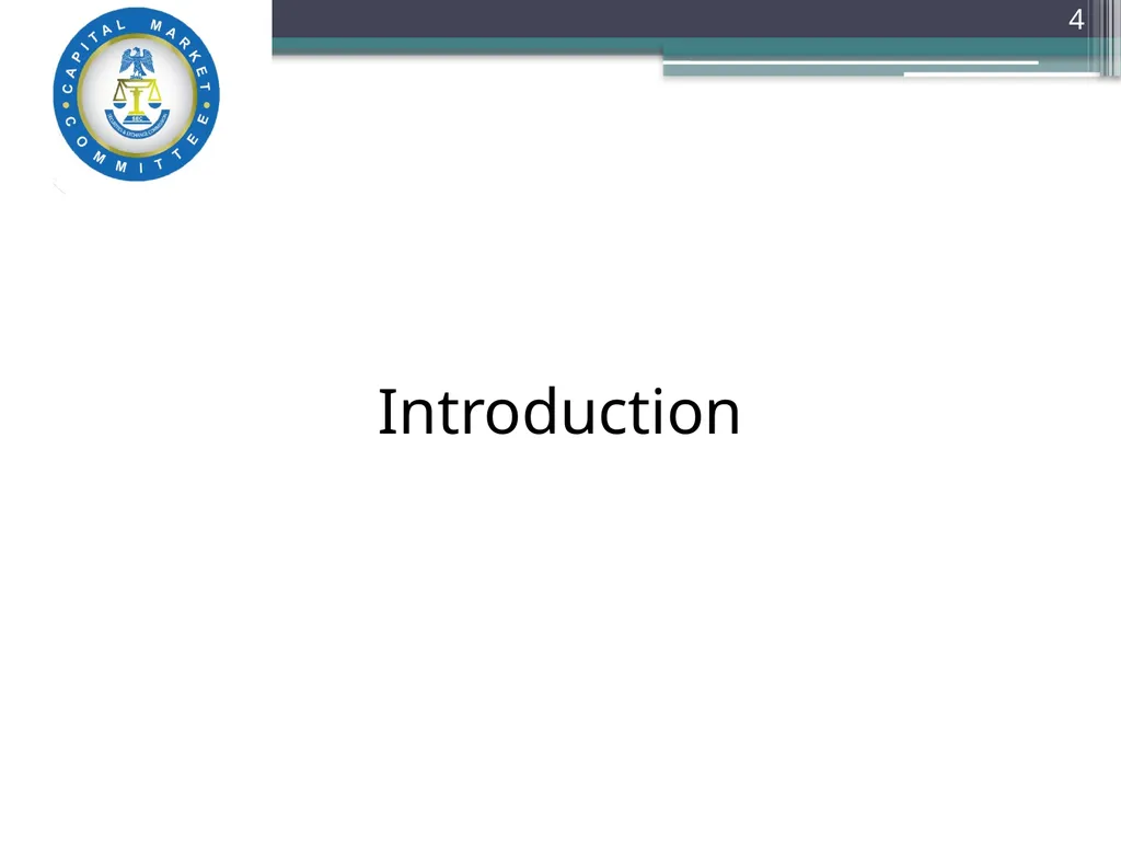 Capital Market Literacy MASTER PLAN (CML-MP) - slide 4 of 27