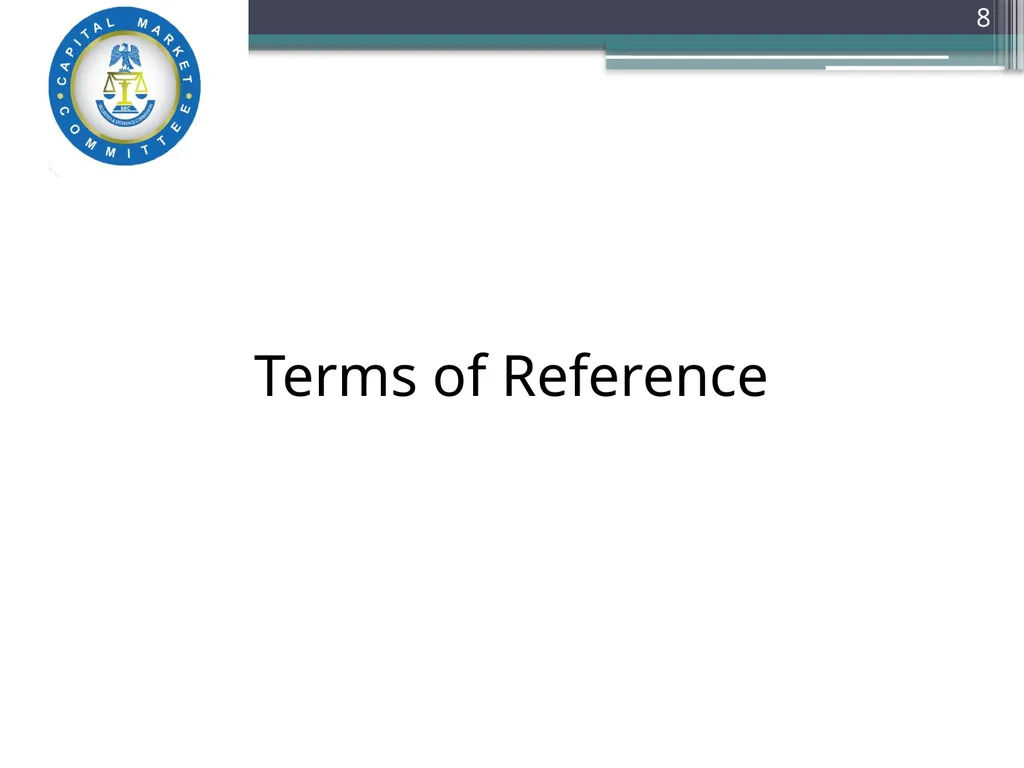 Capital Market Literacy MASTER PLAN (CML-MP) - slide 8 of 27
