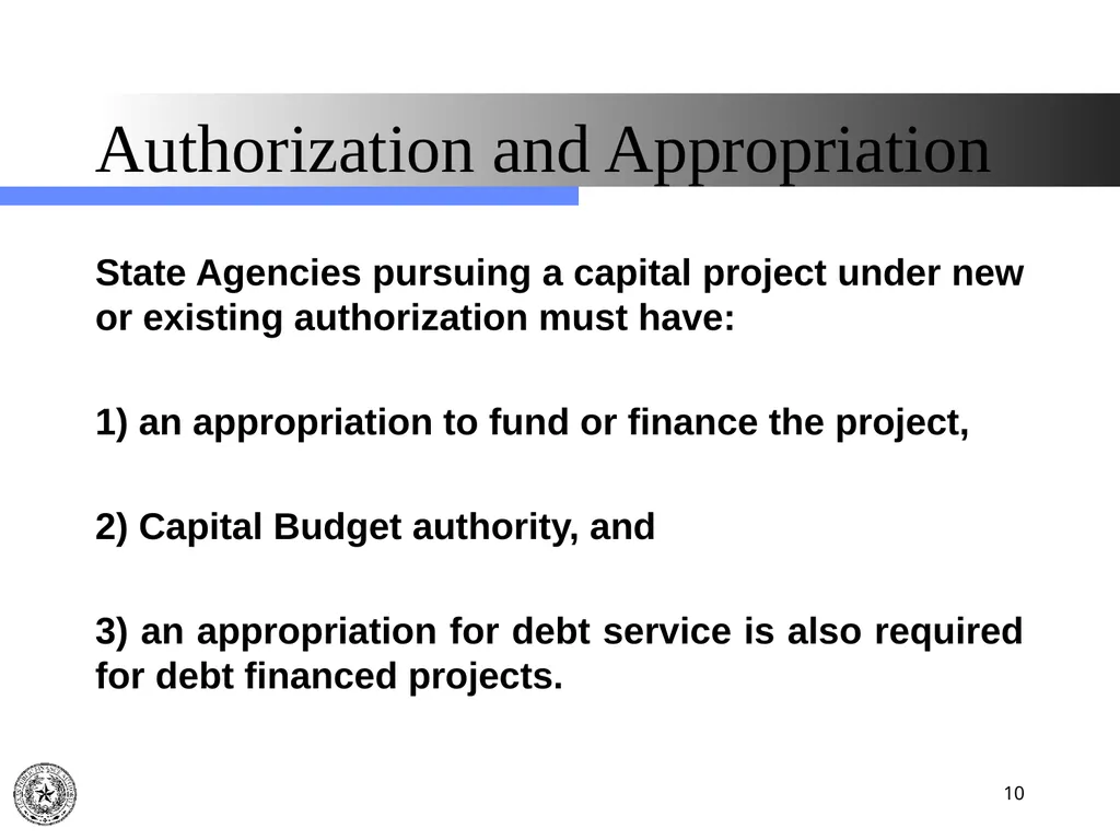 Texas Public Finance Authority Pre-Legislative - slide 10 of 57