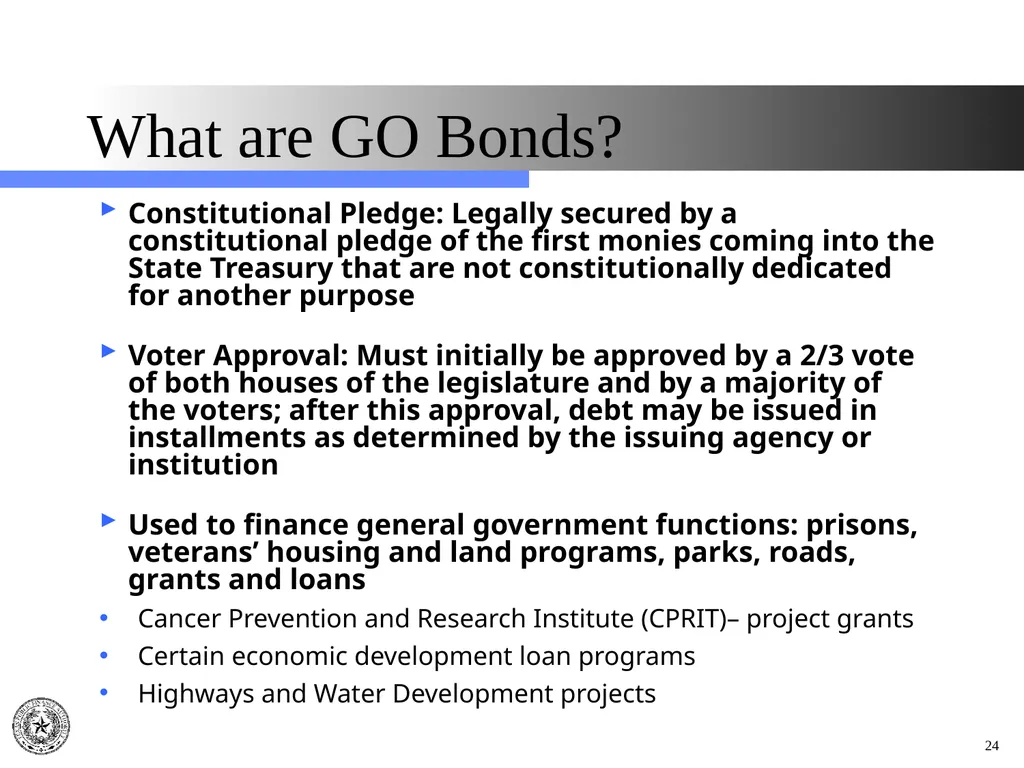 Texas Public Finance Authority Pre-Legislative - slide 24 of 57