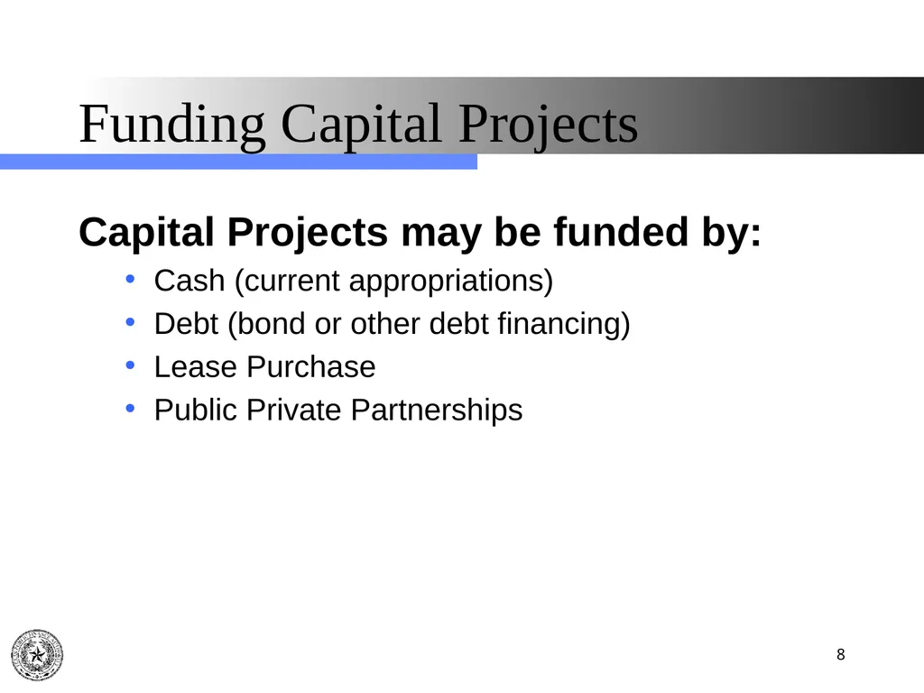 Texas Public Finance Authority Pre-Legislative - slide 8 of 57