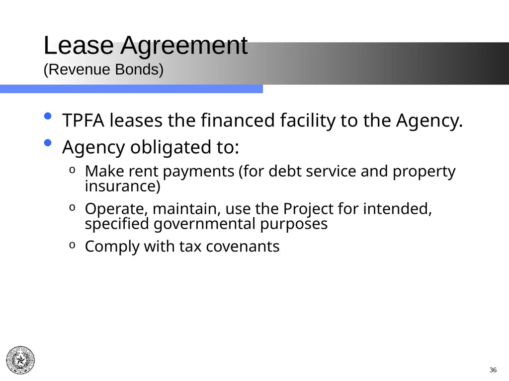 Texas Public Finance Authority Pre-Legislative - slide 36 of 57