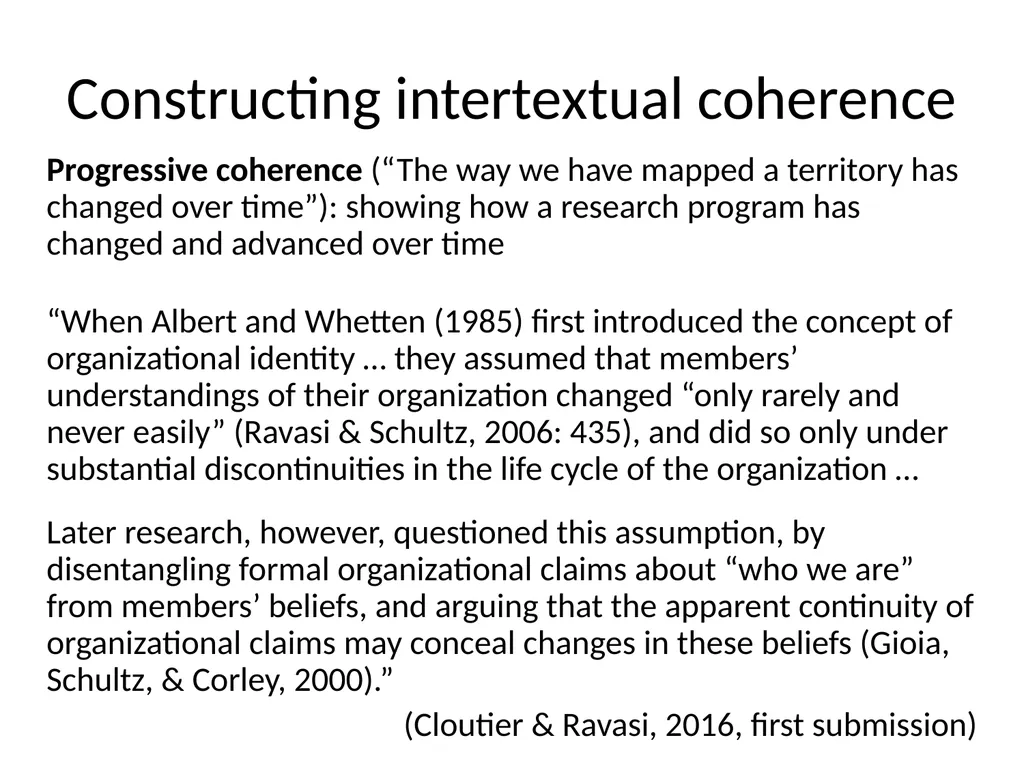 Engaging with the literature Davide Ravasi Cass - slide 28 of 46