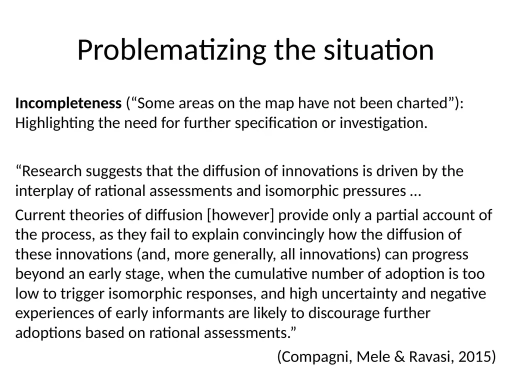 Engaging with the literature Davide Ravasi Cass - slide 31 of 46