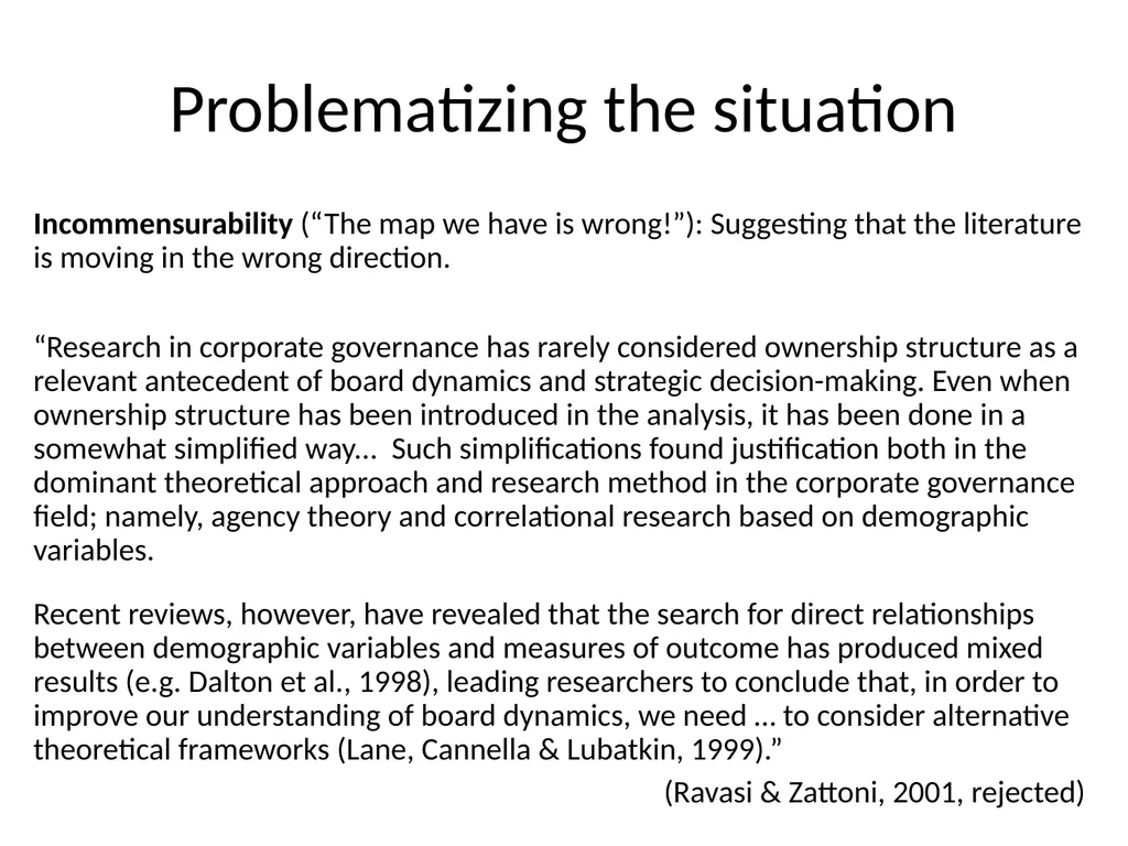 Engaging with the literature Davide Ravasi Cass - slide 33 of 46
