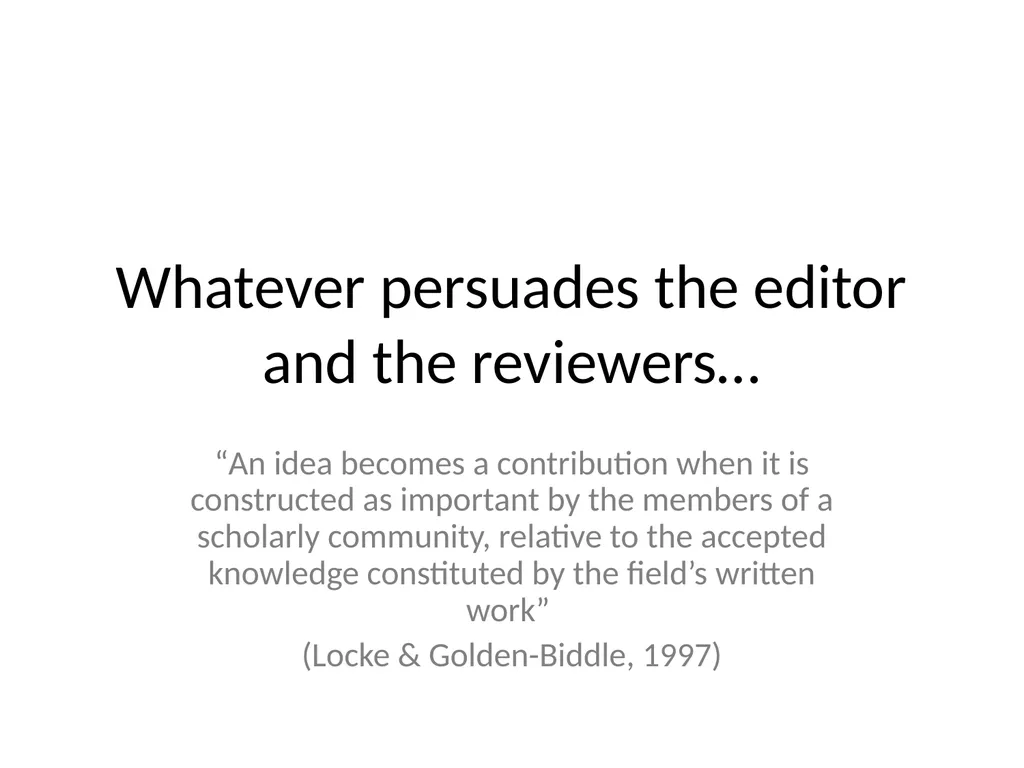 Engaging with the literature Davide Ravasi Cass - slide 6 of 46