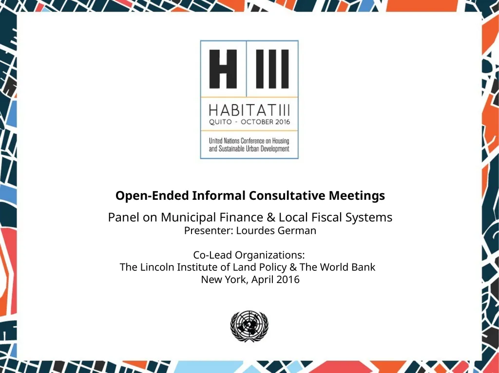 Open-Ended Informal Consultative Meetings Panel on