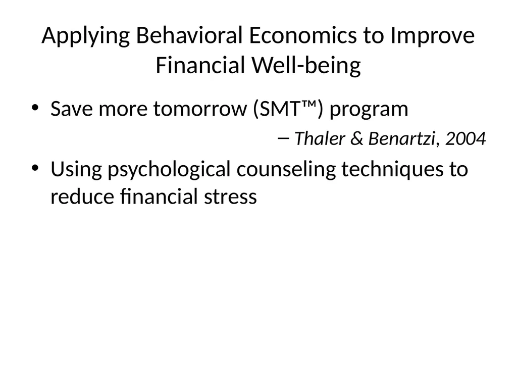 Investing and Behavioral Economics Swarn - slide 13 of 39