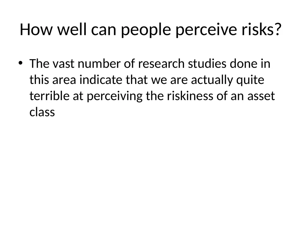 Investing and Behavioral Economics Swarn - slide 24 of 39