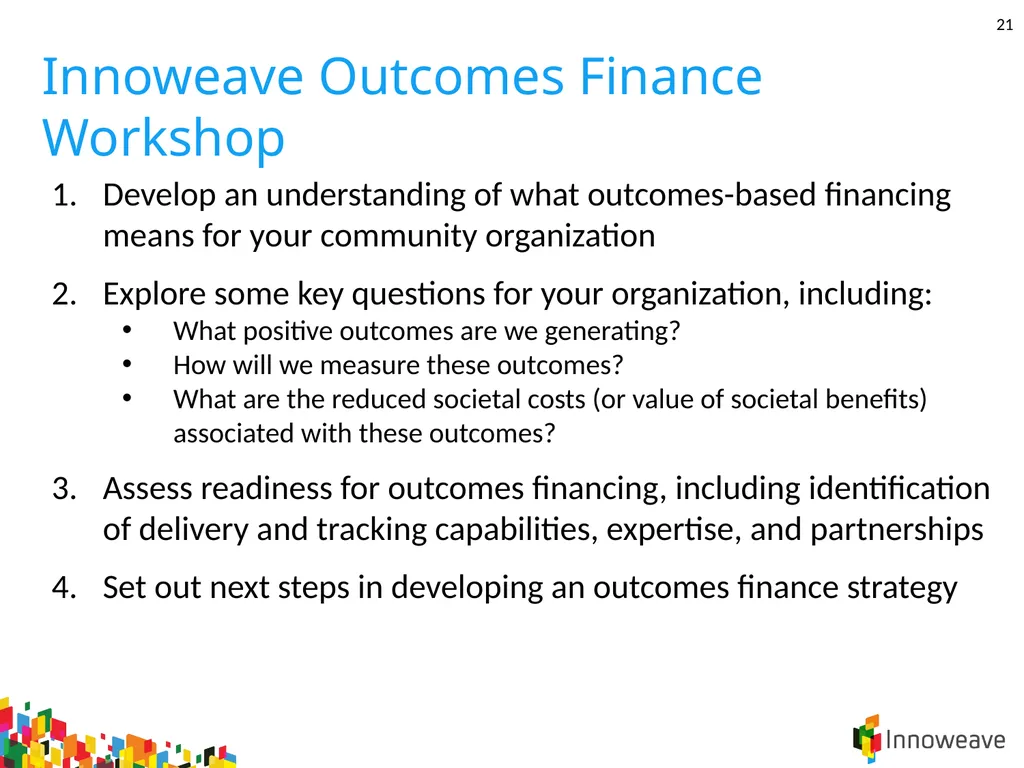 1 Introduction to Outcomes Finance Jordan - slide 21 of 25