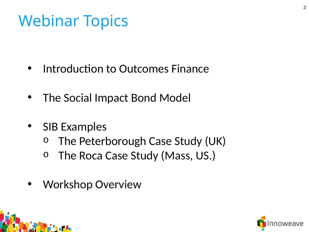 1 Introduction to Outcomes Finance Jordan - slide 3 of 25